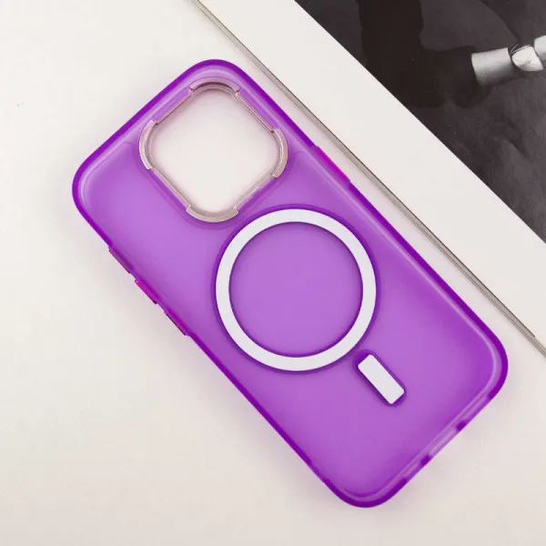 Чохол TPU+PC Lily with Magnetic Fit для Apple iPhone 14 Pro (6.1") — Фіолетовий — фото 4 Чохол TPU+PC Lily with Magnetic Fit для Apple iPhone 14 Pro (6.1") — Фіолетовий — фото 4