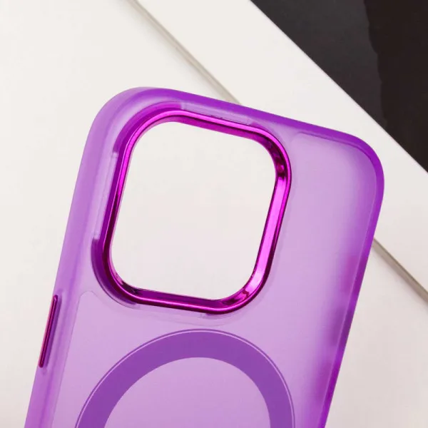 Чохол TPU+PC Lily with Magnetic Fit для Apple iPhone 14 Pro (6.1") — Фіолетовий — фото 5 Чохол TPU+PC Lily with Magnetic Fit для Apple iPhone 14 Pro (6.1") — Фіолетовий — фото 5