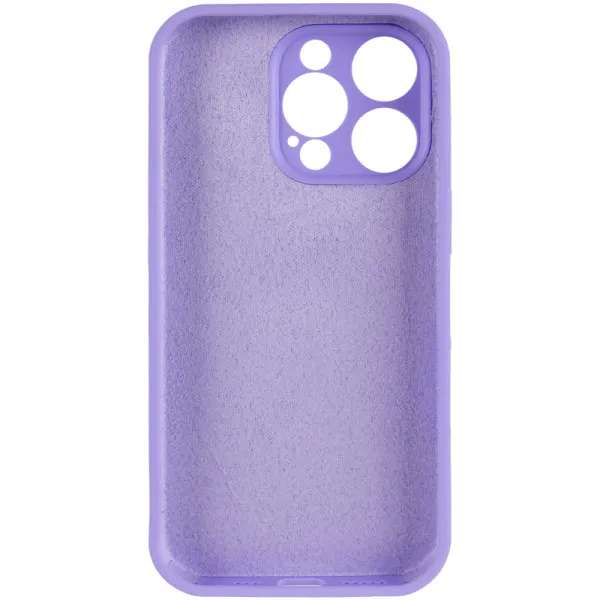 Чехол Silk Full Camera Protective (AA) NO LOGO для Apple iPhone 14 Pro (6.1") — Сиреневый — фото 4 Чехол Silk Full Camera Protective (AA) NO LOGO для Apple iPhone 14 Pro (6.1") — Сиреневый — фото 4