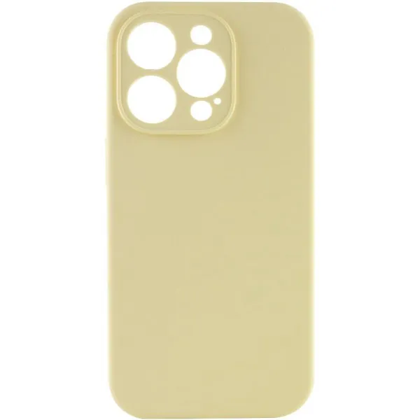 Чохол Silk Full Camera Protective (AA) NO LOGO для Apple iPhone 14 Pro (6.1") — Жовтий — фото 2 Чохол Silk Full Camera Protective (AA) NO LOGO для Apple iPhone 14 Pro (6.1") — Жовтий — фото 2