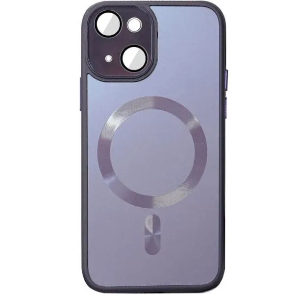 Чохол TPU+Glass Sapphire Midnight with Magnetic Fit для Apple iPhone 14 (6.1") — Фіолетовий — фото 1 Чохол TPU+Glass Sapphire Midnight with Magnetic Fit для Apple iPhone 14 (6.1") — Фіолетовий — фото 1