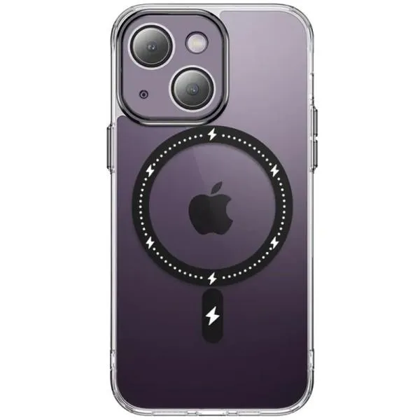 Чохол TPU+PC Colorful with Magnetic Fit для Apple iPhone 14 (6.1") — Чорний — фото 1 Чохол TPU+PC Colorful with Magnetic Fit для Apple iPhone 14 (6.1") — Чорний — фото 1