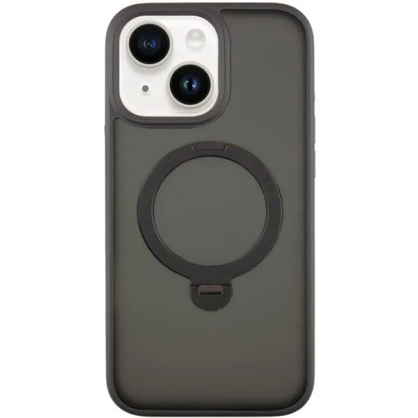 Чехол Ummi Colorful with Magnetic Fit HQ Ring для Apple iPhone 14 / 13 (6.1") — Черный — фото 1 Чехол Ummi Colorful with Magnetic Fit HQ Ring для Apple iPhone 14 / 13 (6.1") — Черный — фото 1