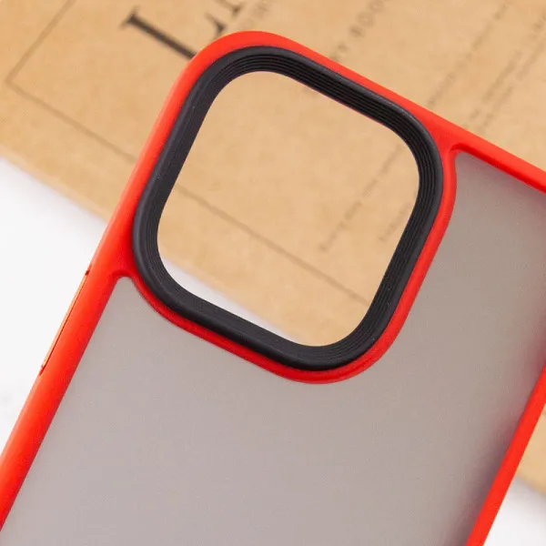 TPU+PC чехол Metal Buttons для Apple iPhone 14 / 13 (6.1") — Красный — фото 5 TPU+PC чехол Metal Buttons для Apple iPhone 14 / 13 (6.1") — Красный — фото 5