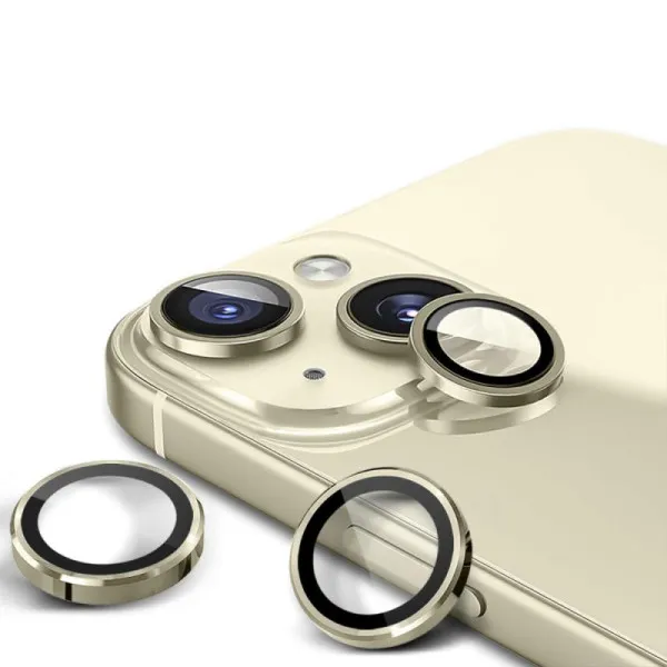 Защитное стекло Metal Classic на камеру (в упак.) для Apple iPhone 14 (6.1") / 14 Plus (6.7") — Золотой — фото 4 Защитное стекло Metal Classic на камеру (в упак.) для Apple iPhone 14 (6.1") / 14 Plus (6.7") — Золотой — фото 4