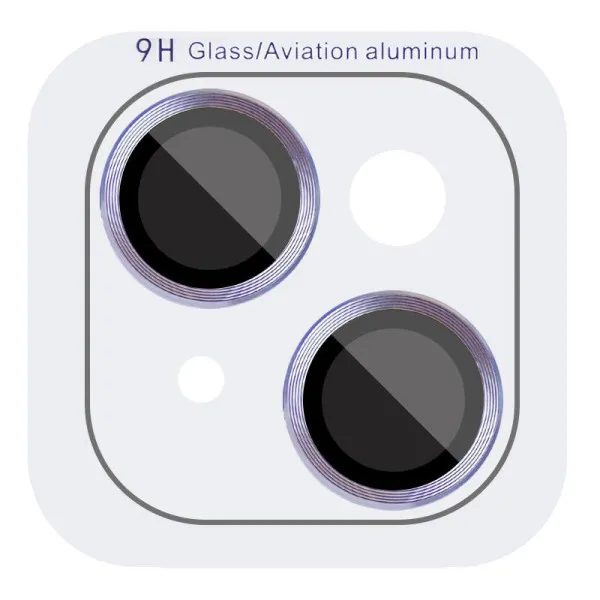 Защитное стекло Metal Classic на камеру (в упак.) для Apple iPhone 14 (6.1") / 14 Plus (6.7") — Голубой — фото 1 Защитное стекло Metal Classic на камеру (в упак.) для Apple iPhone 14 (6.1") / 14 Plus (6.7") — Голубой — фото 1