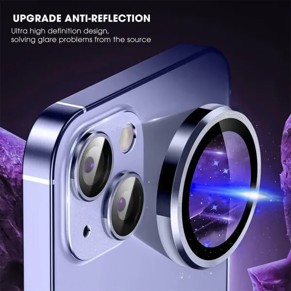 Защитное стекло Metal Classic на камеру (в упак.) для Apple iPhone 14 (6.1") / 14 Plus (6.7") — Голубой — фото 3 Защитное стекло Metal Classic на камеру (в упак.) для Apple iPhone 14 (6.1") / 14 Plus (6.7") — Голубой — фото 3