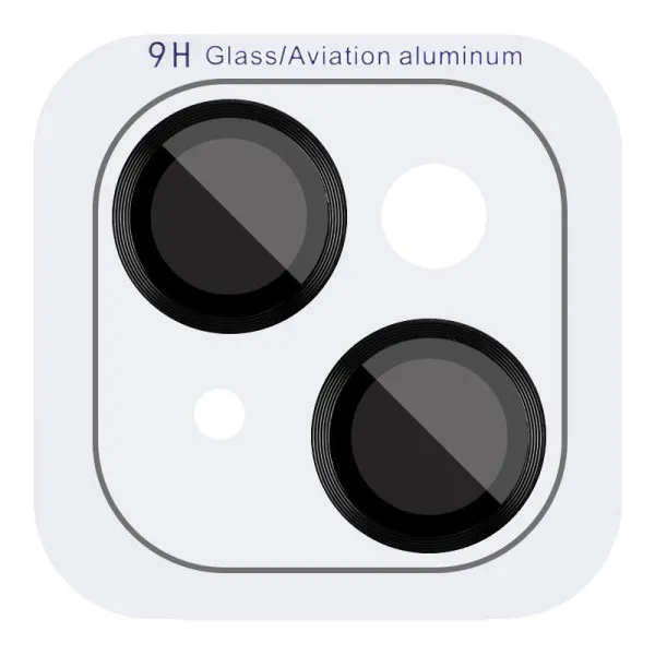 Защитное стекло Metal Classic на камеру (в упак.) для Apple iPhone 14 (6.1") / 14 Plus (6.7") — Черный — фото 1 Защитное стекло Metal Classic на камеру (в упак.) для Apple iPhone 14 (6.1") / 14 Plus (6.7") — Черный — фото 1