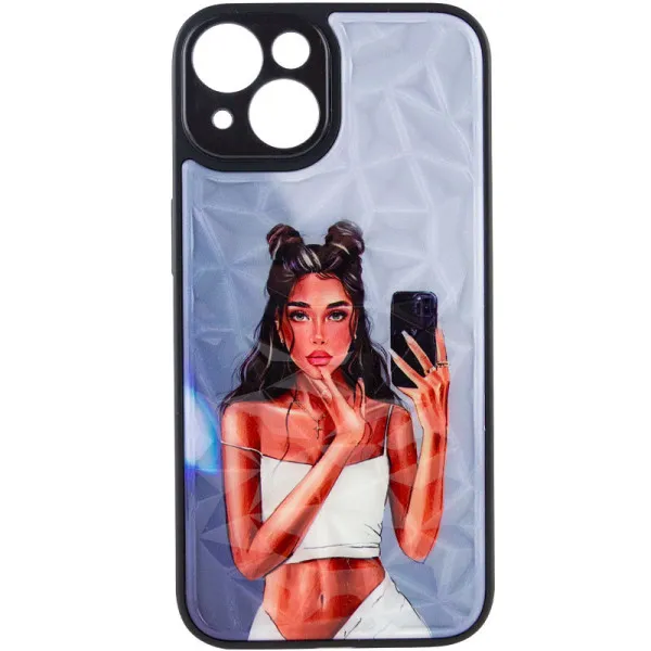 TPU+PC чехол Prisma Ladies для Apple iPhone 14 (6.1") — Black in White — фото 1 TPU+PC чехол Prisma Ladies для Apple iPhone 14 (6.1") — Black in White — фото 1