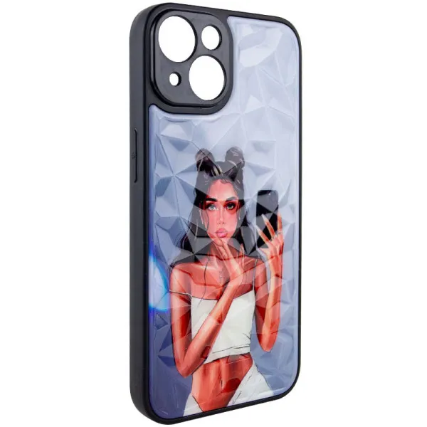 TPU+PC чехол Prisma Ladies для Apple iPhone 14 (6.1") — Black in White — фото 2 TPU+PC чехол Prisma Ladies для Apple iPhone 14 (6.1") — Black in White — фото 2