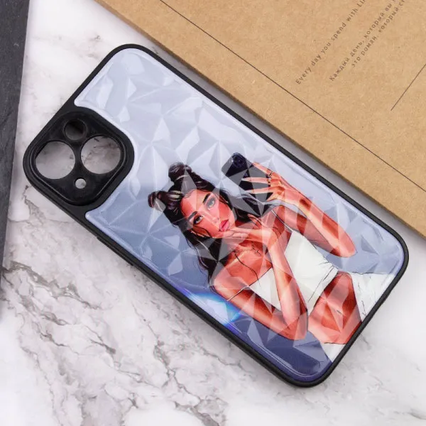 TPU+PC чехол Prisma Ladies для Apple iPhone 14 (6.1") — Black in White — фото 4 TPU+PC чехол Prisma Ladies для Apple iPhone 14 (6.1") — Black in White — фото 4