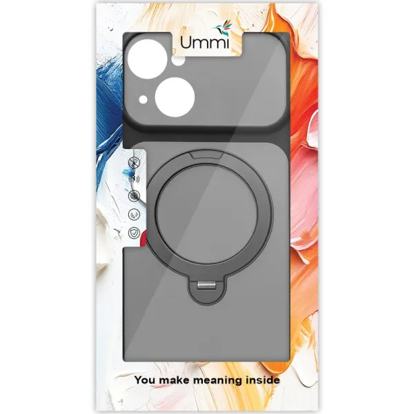 Чехол Ummi Full Camera with Magnetic Fit HQ Ring для Apple iPhone 14 (6.1") — Черный — фото 2 Чехол Ummi Full Camera with Magnetic Fit HQ Ring для Apple iPhone 14 (6.1") — Черный — фото 2