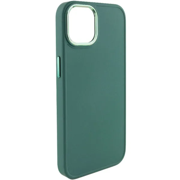 TPU чехол Bonbon Metal Style для Apple iPhone 14 (6.1") — Зеленый — фото 1