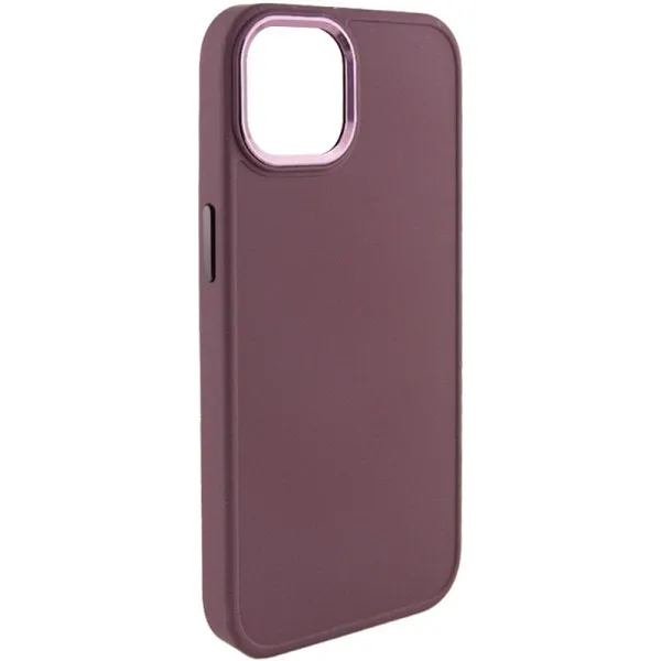 TPU чехол Bonbon Metal Style для Apple iPhone 14 Plus (6.7") — Бордовый — фото 1