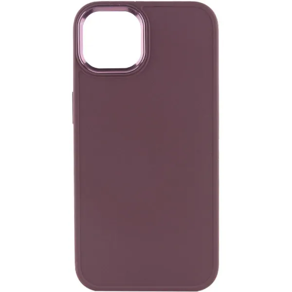 TPU чехол Bonbon Metal Style для Apple iPhone 14 Plus (6.7") — Бордовый — фото 2