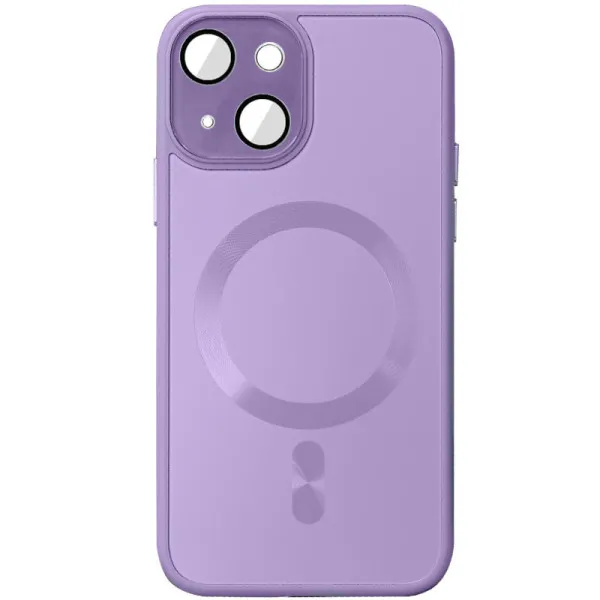 Чохол TPU+Glass Sapphire Midnight with Magnetic Fit для Apple iPhone 15 Plus (6.7") — Бузковий — фото 3 Чохол TPU+Glass Sapphire Midnight with Magnetic Fit для Apple iPhone 15 Plus (6.7") — Бузковий — фото 3