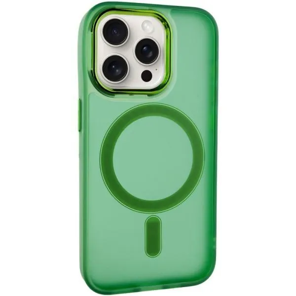 Чохол TPU+PC Lily with Magnetic Fit для Apple iPhone 15 Pro Max (6.7") — Хакі — фото 1 Чохол TPU+PC Lily with Magnetic Fit для Apple iPhone 15 Pro Max (6.7") — Хакі — фото 1