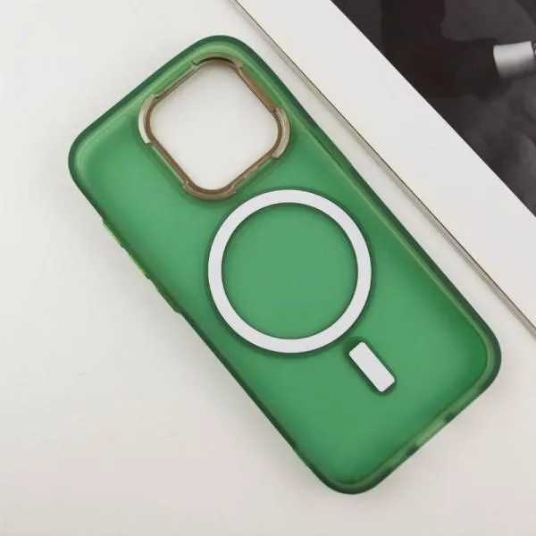 Чохол TPU+PC Lily with Magnetic Fit для Apple iPhone 15 Pro Max (6.7") — Хакі — фото 4 Чохол TPU+PC Lily with Magnetic Fit для Apple iPhone 15 Pro Max (6.7") — Хакі — фото 4
