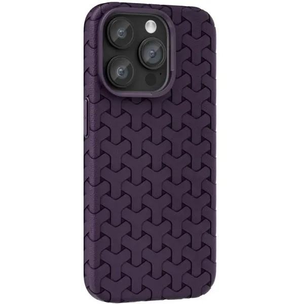 Чохол TPU Weaving для Apple iPhone 15 Pro Max (6.7") — Фіолетовий — фото 1 Чохол TPU Weaving для Apple iPhone 15 Pro Max (6.7") — Фіолетовий — фото 1