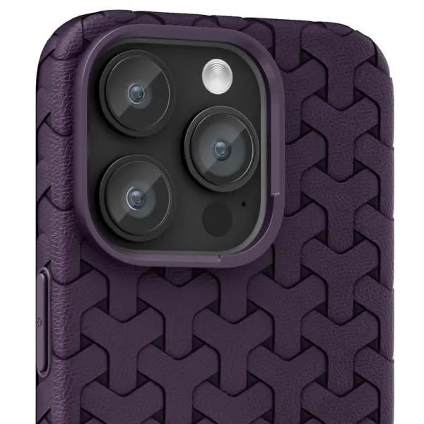 Чохол TPU Weaving для Apple iPhone 15 Pro Max (6.7") — Фіолетовий — фото 2 Чохол TPU Weaving для Apple iPhone 15 Pro Max (6.7") — Фіолетовий — фото 2
