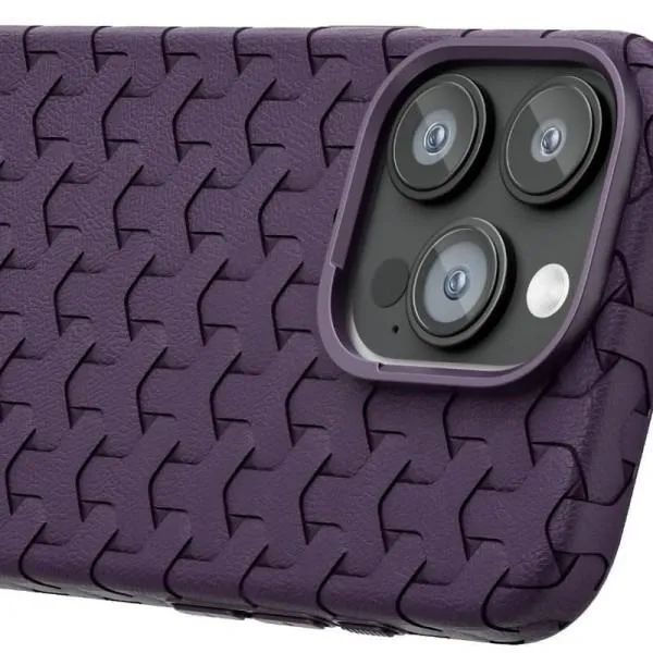 Чохол TPU Weaving для Apple iPhone 15 Pro Max (6.7") — Фіолетовий — фото 3 Чохол TPU Weaving для Apple iPhone 15 Pro Max (6.7") — Фіолетовий — фото 3