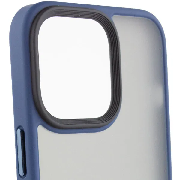 TPU+PC чохол Metal Buttons для Apple iPhone 15 Pro Max (6.7") — Синій — фото 3 TPU+PC чохол Metal Buttons для Apple iPhone 15 Pro Max (6.7") — Синій — фото 3