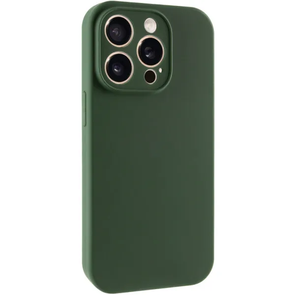 Чехол Silk Full Camera (AA) NO LOGO with Magnetic Fit для Apple iPhone 15 Pro Max (6.7") — Зеленый — фото 5 Чехол Silk Full Camera (AA) NO LOGO with Magnetic Fit для Apple iPhone 15 Pro Max (6.7") — Зеленый — фото 5