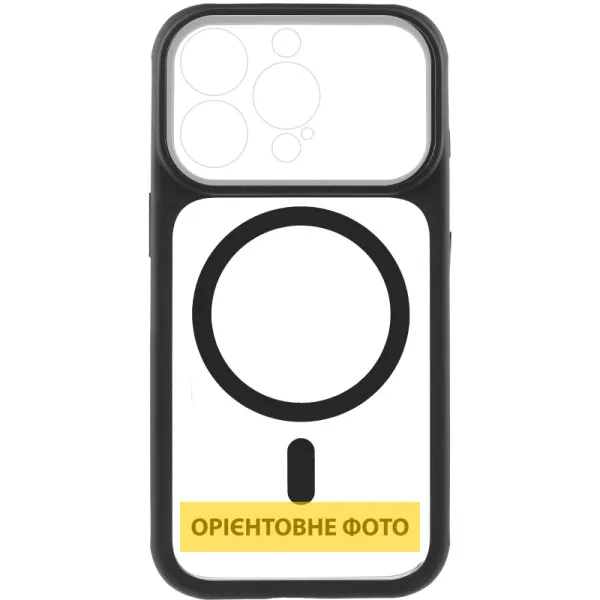 Чохол TPU+PC GETMAN Moon Clear with Magnetic Fit для Apple iPhone 15 Pro (6.1") — Чорний — фото 3 Чохол TPU+PC GETMAN Moon Clear with Magnetic Fit для Apple iPhone 15 Pro (6.1") — Чорний — фото 3