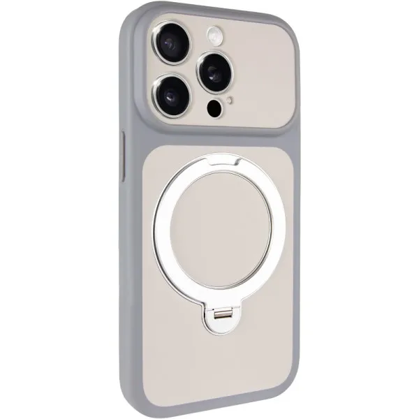 Чохол Ummi Full Camera with Magnetic Fit HQ Ring для Apple iPhone 15 Pro (6.1") — Сірий — фото 1 Чохол Ummi Full Camera with Magnetic Fit HQ Ring для Apple iPhone 15 Pro (6.1") — Сірий — фото 1