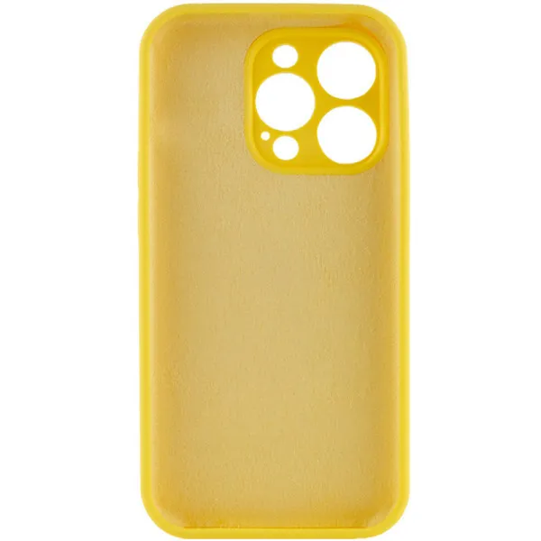 Чохол Silk Full Camera (AA) NO LOGO with Magnetic Fit для Apple iPhone 15 Pro (6.1") — Жовтий — фото 3 Чохол Silk Full Camera (AA) NO LOGO with Magnetic Fit для Apple iPhone 15 Pro (6.1") — Жовтий — фото 3