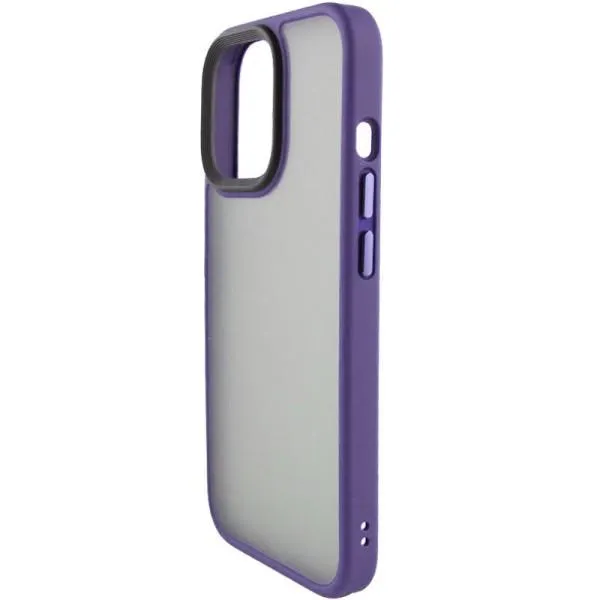 TPU+PC чехол Metal Buttons для Apple iPhone 15 (6.1") — Темно-Фиолетовый — фото 1 TPU+PC чехол Metal Buttons для Apple iPhone 15 (6.1") — Темно-Фиолетовый — фото 1
