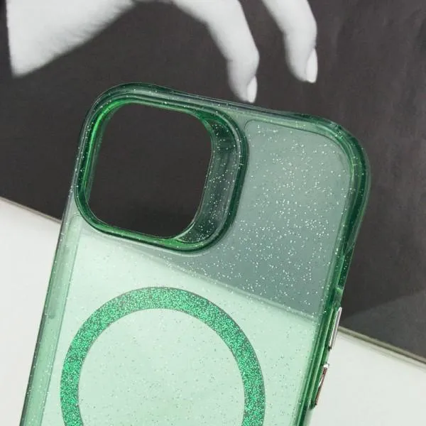 Чохол TPU Radiance with Magnetic Fit для Apple iPhone 15 (6.1") — Зелений — фото 3 Чохол TPU Radiance with Magnetic Fit для Apple iPhone 15 (6.1") — Зелений — фото 3