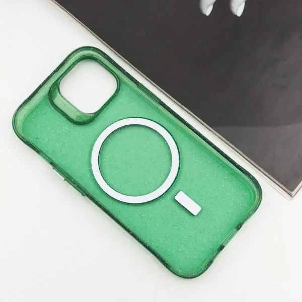 Чохол TPU Radiance with Magnetic Fit для Apple iPhone 15 (6.1") — Зелений — фото 4 Чохол TPU Radiance with Magnetic Fit для Apple iPhone 15 (6.1") — Зелений — фото 4