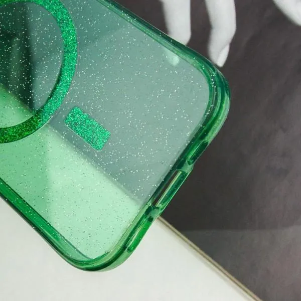 Чохол TPU Radiance with Magnetic Fit для Apple iPhone 15 (6.1") — Зелений — фото 5 Чохол TPU Radiance with Magnetic Fit для Apple iPhone 15 (6.1") — Зелений — фото 5