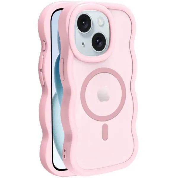 Чехол TPU+PC Undine with Magnetic Fit для Apple iPhone 15 (6.1") — Розовый — фото 1