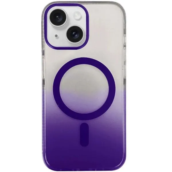 Чехол TPU+PC Phantom with Magnetic Fit для Apple iPhone 15 (6.1") — Фиолетовый — фото 1