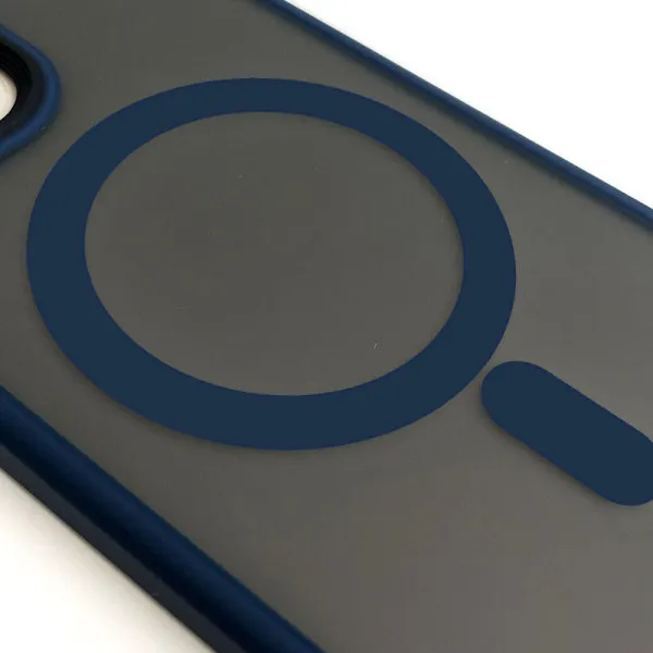 TPU+PC чехол Metal Buttons with Magnetic Fit для Apple iPhone 15 (6.1") — Синий — фото 2 TPU+PC чехол Metal Buttons with Magnetic Fit для Apple iPhone 15 (6.1") — Синий — фото 2
