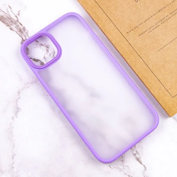 TPU+PC чехол Metal Buttons для Apple iPhone 15 (6.1") — Сиреневый — фото 4 TPU+PC чехол Metal Buttons для Apple iPhone 15 (6.1") — Сиреневый — фото 4