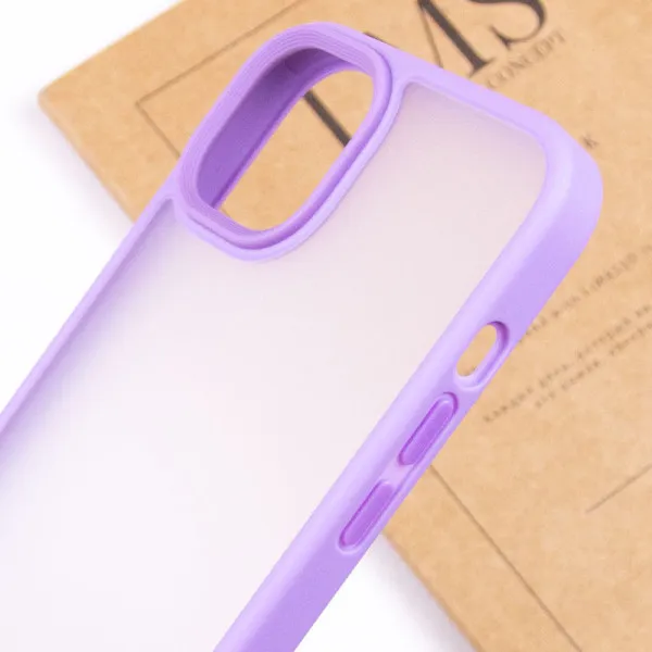 TPU+PC чехол Metal Buttons для Apple iPhone 15 (6.1") — Сиреневый — фото 5 TPU+PC чехол Metal Buttons для Apple iPhone 15 (6.1") — Сиреневый — фото 5