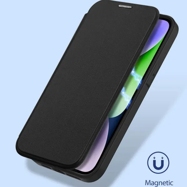 Чехол-книжка Dux Ducis Skin X Pro with Magnetic Fit для Apple iPhone 15 (6.1") — Черный — фото 5 Чехол-книжка Dux Ducis Skin X Pro with Magnetic Fit для Apple iPhone 15 (6.1") — Черный — фото 5
