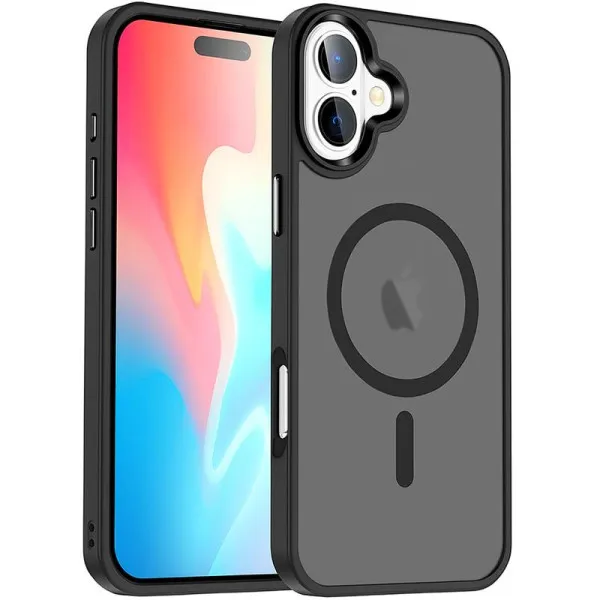 Чехол Ummi Colorful with Magnetic Fit для Apple iPhone 16 Plus (6.7") — Черный — фото 1 Чехол Ummi Colorful with Magnetic Fit для Apple iPhone 16 Plus (6.7") — Черный — фото 1