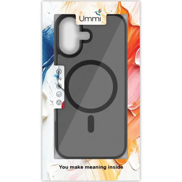 Чехол Ummi Colorful with Magnetic Fit для Apple iPhone 16 Plus (6.7") — Черный — фото 3 Чехол Ummi Colorful with Magnetic Fit для Apple iPhone 16 Plus (6.7") — Черный — фото 3