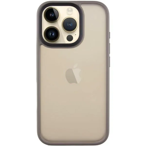 TPU+PC чохол Metal Buttons для Apple iPhone 16 Pro Max (6.9") — Сірий — фото 1 TPU+PC чохол Metal Buttons для Apple iPhone 16 Pro Max (6.9") — Сірий — фото 1