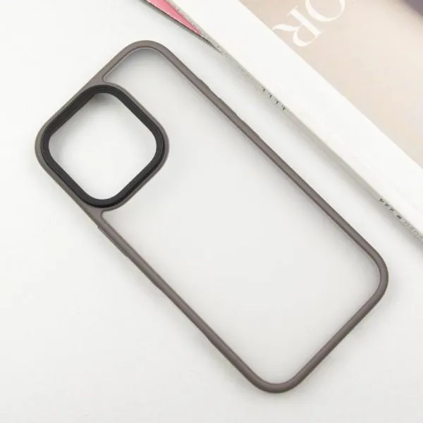 TPU+PC чохол Metal Buttons для Apple iPhone 16 Pro Max (6.9") — Сірий — фото 3 TPU+PC чохол Metal Buttons для Apple iPhone 16 Pro Max (6.9") — Сірий — фото 3