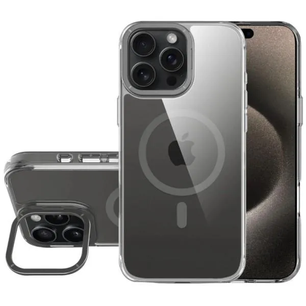Чехол TPU Space Case Apex with Magnetic Fit для Apple iPhone 16 Pro Max (6.9") — Серый — фото 1 Чехол TPU Space Case Apex with Magnetic Fit для Apple iPhone 16 Pro Max (6.9") — Серый — фото 1