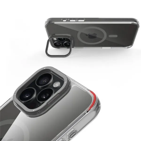 Чехол TPU Space Case Apex with Magnetic Fit для Apple iPhone 16 Pro Max (6.9") — Серый — фото 3 Чехол TPU Space Case Apex with Magnetic Fit для Apple iPhone 16 Pro Max (6.9") — Серый — фото 3