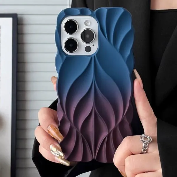 TPU чохол Leaf для Apple iPhone 16 Pro Max (6.9") — Темно-синій — фото 3 TPU чохол Leaf для Apple iPhone 16 Pro Max (6.9") — Темно-синій — фото 3