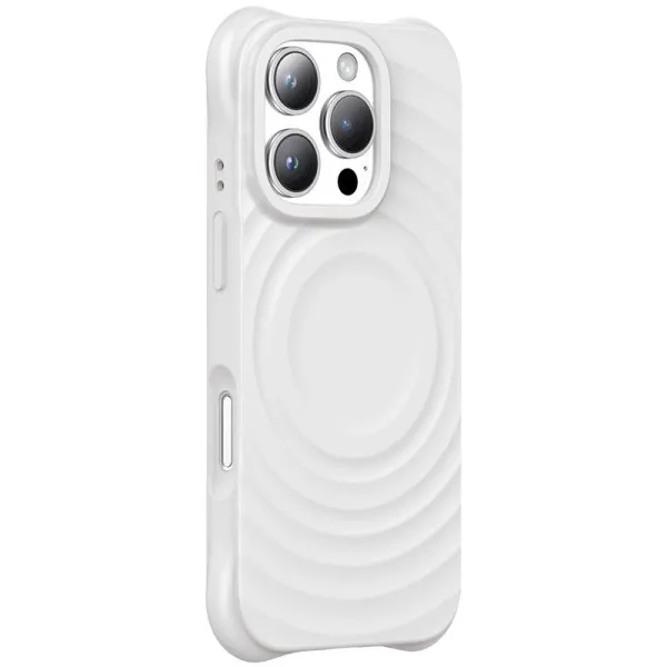 Чехол TPU Orbit with Magnetic Fit для Apple iPhone 16 Pro Max (6.9") — Белый — фото 1 Чехол TPU Orbit with Magnetic Fit для Apple iPhone 16 Pro Max (6.9") — Белый — фото 1