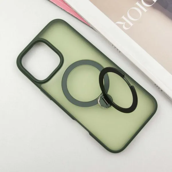 Чохол Ummi Colorful with Magnetic Fit HQ Ring для Apple iPhone 16 Pro Max (6.9") — Зелений — фото 3 Чохол Ummi Colorful with Magnetic Fit HQ Ring для Apple iPhone 16 Pro Max (6.9") — Зелений — фото 3