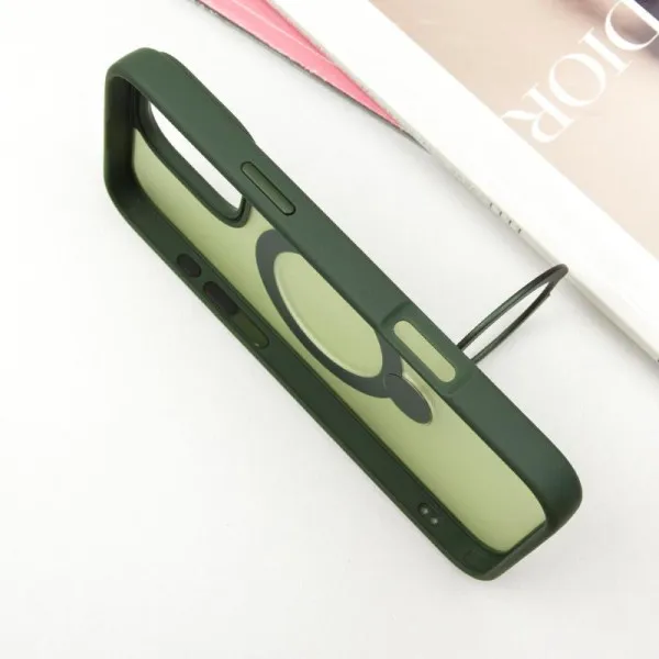 Чохол Ummi Colorful with Magnetic Fit HQ Ring для Apple iPhone 16 Pro Max (6.9") — Зелений — фото 4 Чохол Ummi Colorful with Magnetic Fit HQ Ring для Apple iPhone 16 Pro Max (6.9") — Зелений — фото 4